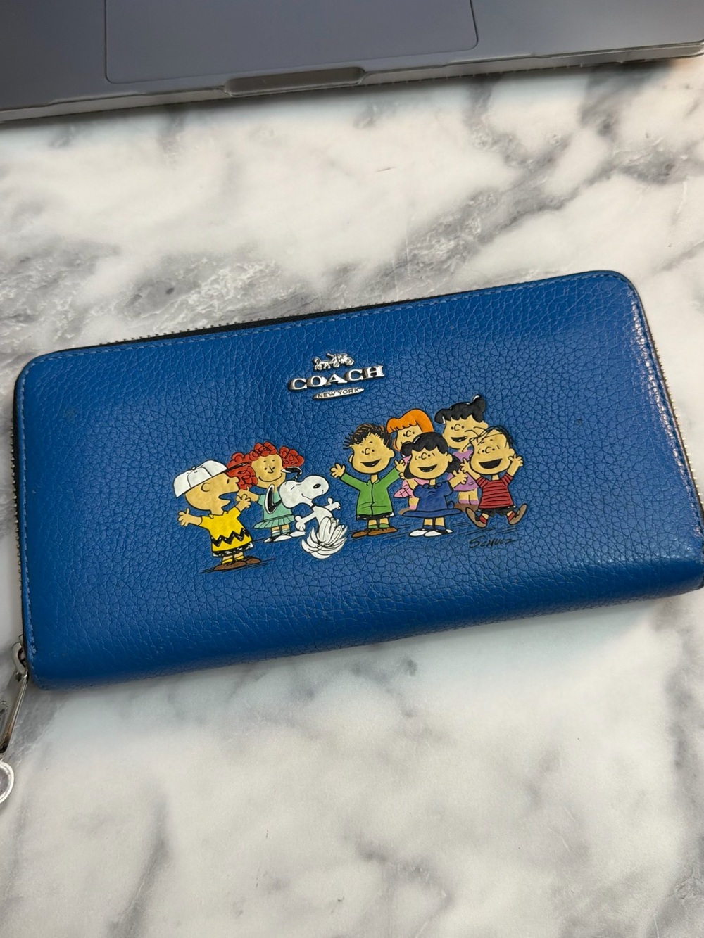 Coach Peanuts Snoopy Charlie Brown Zippy Wallet